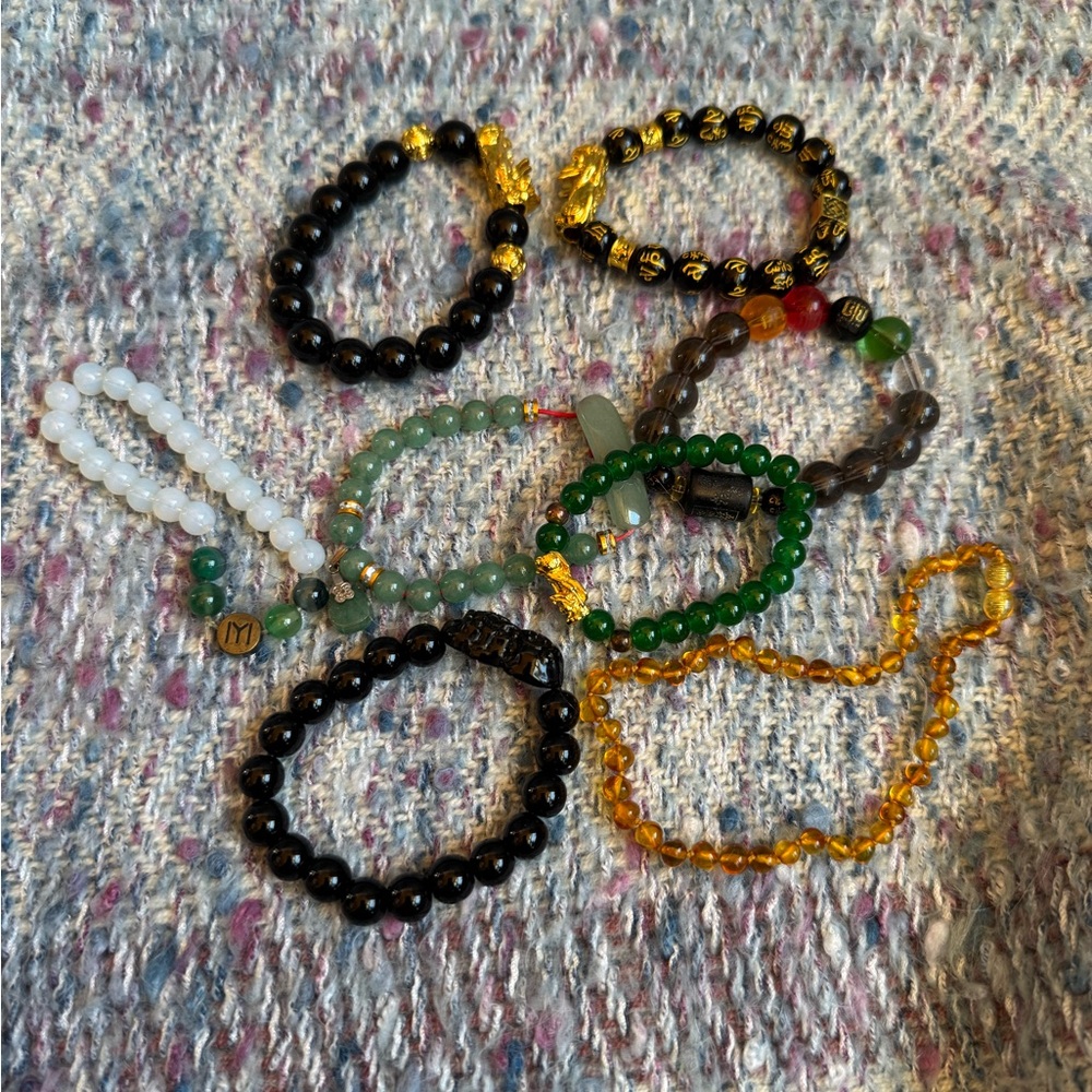 Colorful Beaded Bracelets Set - Picture 1 of 8